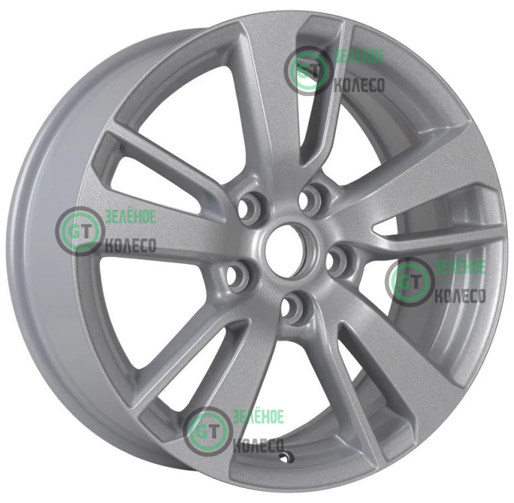 7xR17 5x114.3 ET38 D67.1 Khomen Wheels KHW1704 F-Silver