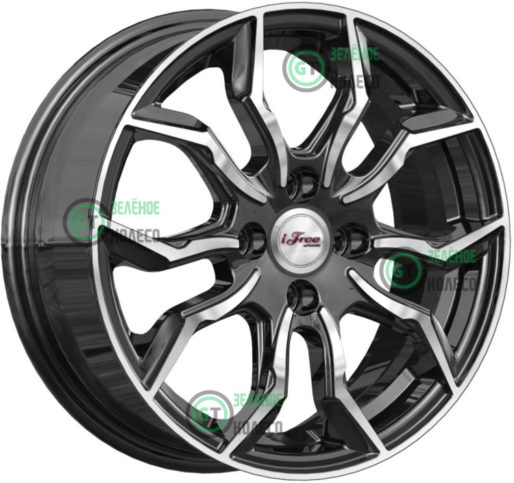6xR15 4x100 ET37 D60.1 iFree КС1037 Бохо Блэк джек