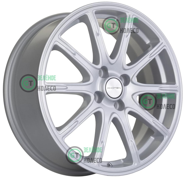 6.5xR17 4x100 ET43 D60.1 Khomen Wheels KHW1707 F-SILVER