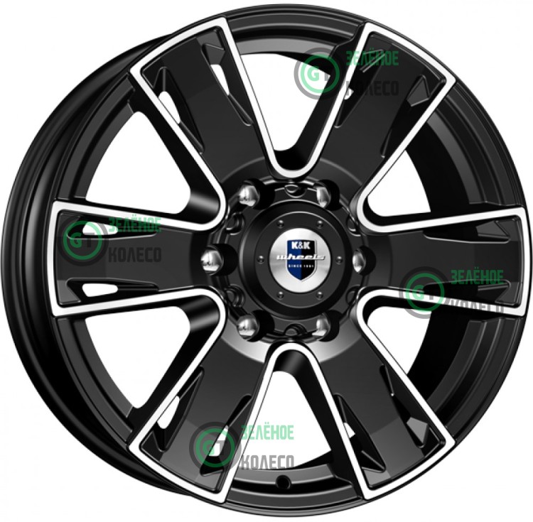 7xR17 6x139.7 ET38 D67.1 K&K КС726 Алмаз черный Севенна
