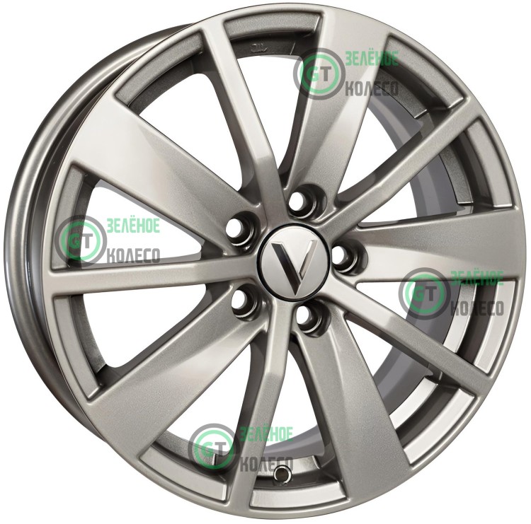 6xR15 5x100 ET38 D57.1 Вектор R165 Сильвер