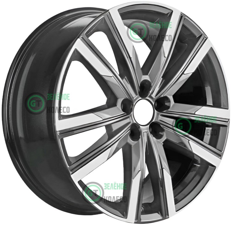 7.5xR19 5x120 ET41 D59.5 Khomen Wheels KHW1905 GRAY-FP 7.5xR19 5x120 ET41 D59.5 Khomen Wheels KHW1905 GRAY-FP