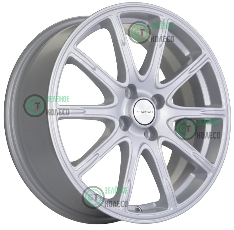 Шина 6.5xR17 4x100 ET43 D60.1 Khomen Wheels KHW1707 F-SILVER в Омске Шина 6.5xR17 4x100 ET43 D60.1 Khomen Wheels KHW1707 F-SILVER в Омске