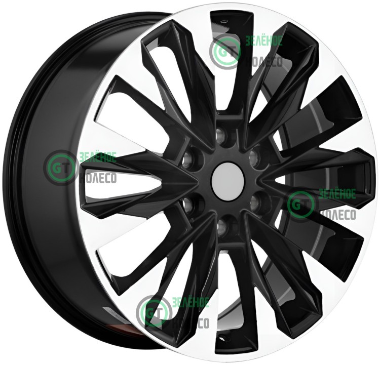 Шина 7.5xR18 6x139.7 ET30 D106.1 Вектор R258 Алмаз черный в Омске