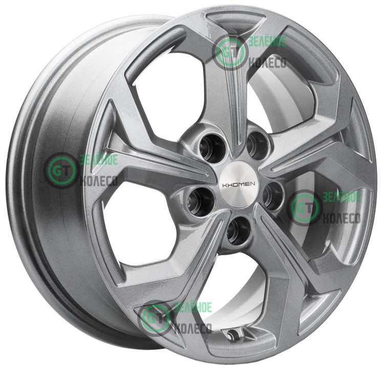 6.5xR16 5x114.3 ET50 D67.1 Khomen Wheels KHW1606 G-Silver