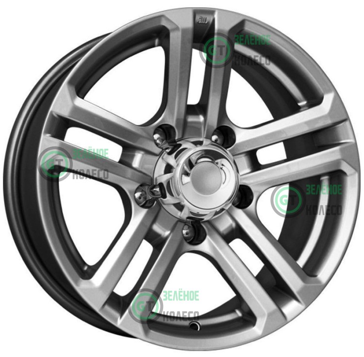 7xR16 5x139.7 ET5 D110.1 K&K КС591 Дарк платинум Палладика