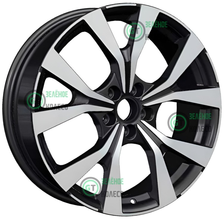 Шина 7xR19 5*108 ET45 D65.1 Khomen Wheels KHW1906 BLF в Омске