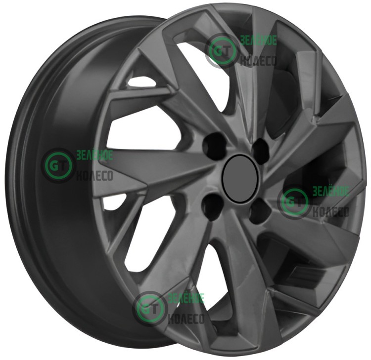 6xR15 4x100 ET50 DВ60.1 Khomen Wheels KHW1508 GRAY