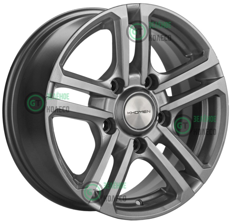 6.5xR16 5x139.7 ET40 D98.5 Khomen Wheels KHW1602 GRAY 6.5xR16 5x139.7 ET40 D98.5 Khomen Wheels KHW1602 GRAY