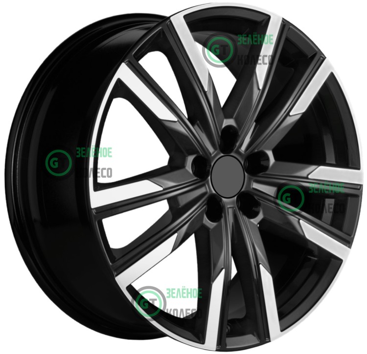 Шина 7.5xR19 5*108 ET36 D65.1 Khomen Wheels KHW1905 BLF в Омске