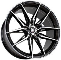 8.5xR19 5x114.3 ET35 D73.1 KoKo Kuture FF006 Gloss Black Face