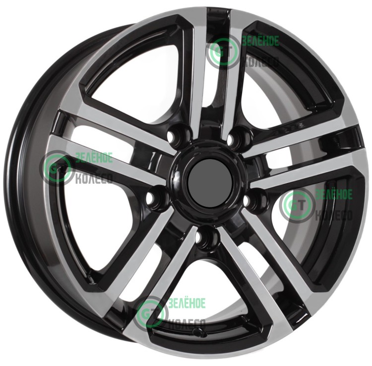 6.5xR16 5x139.7 ET35 D98.5 Khomen Wheels KHW1602 BLACK-FP 6.5xR16 5x139.7 ET35 D98.5 Khomen Wheels KHW1602 BLACK-FP