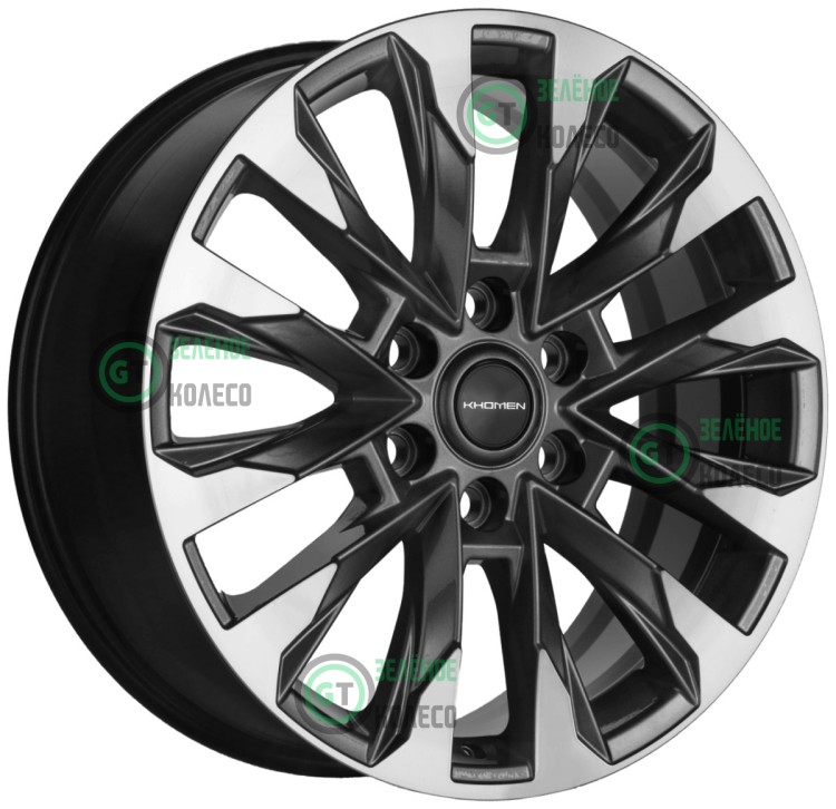 8xR20 6x139.7 ET36 D100.1 Khomen Wheels KHW2010 GRF