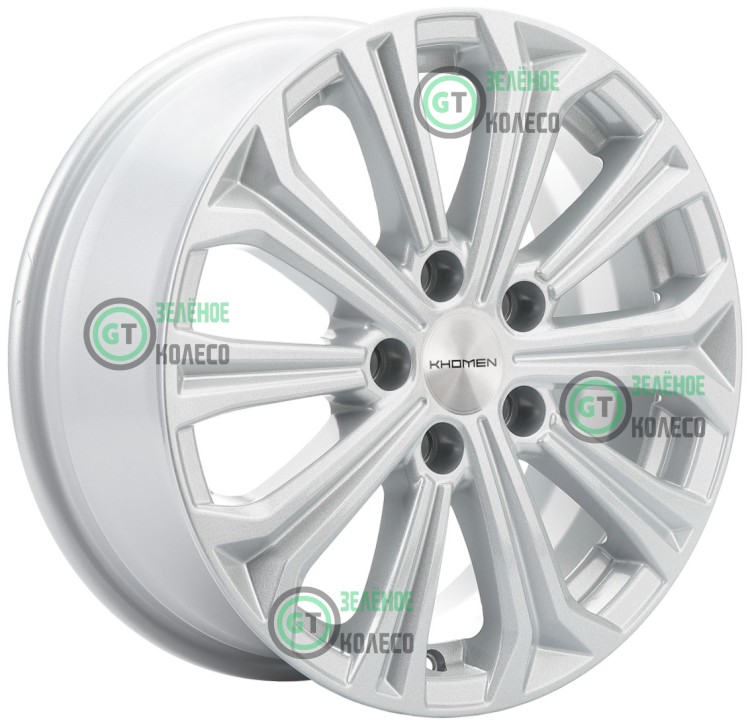 6.5xR16 5x114.3 ET45 D60.1 Khomen Wheels KHW1610 F-SILVER