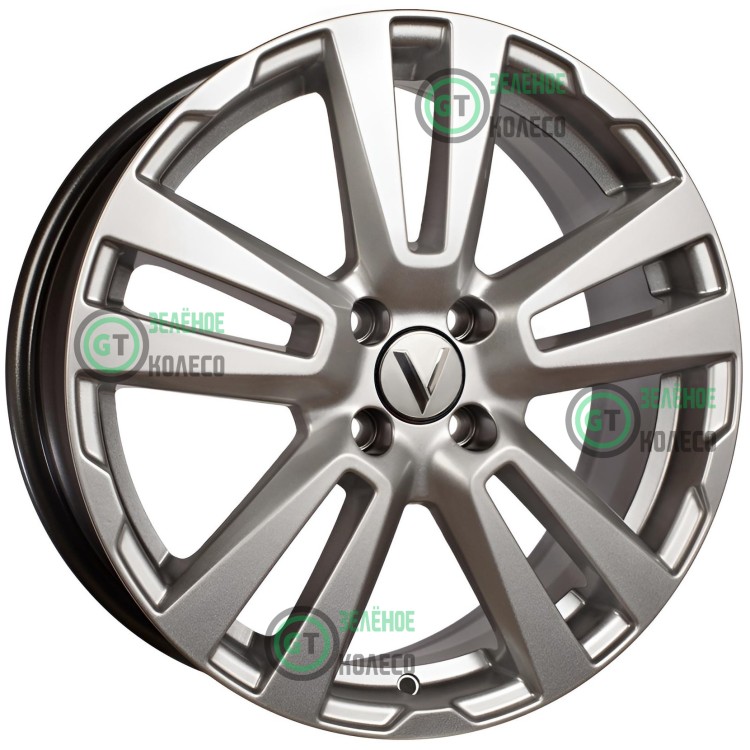 6.5xR17 4x100 ET43 D60.1 Вектор R239 Сильвер