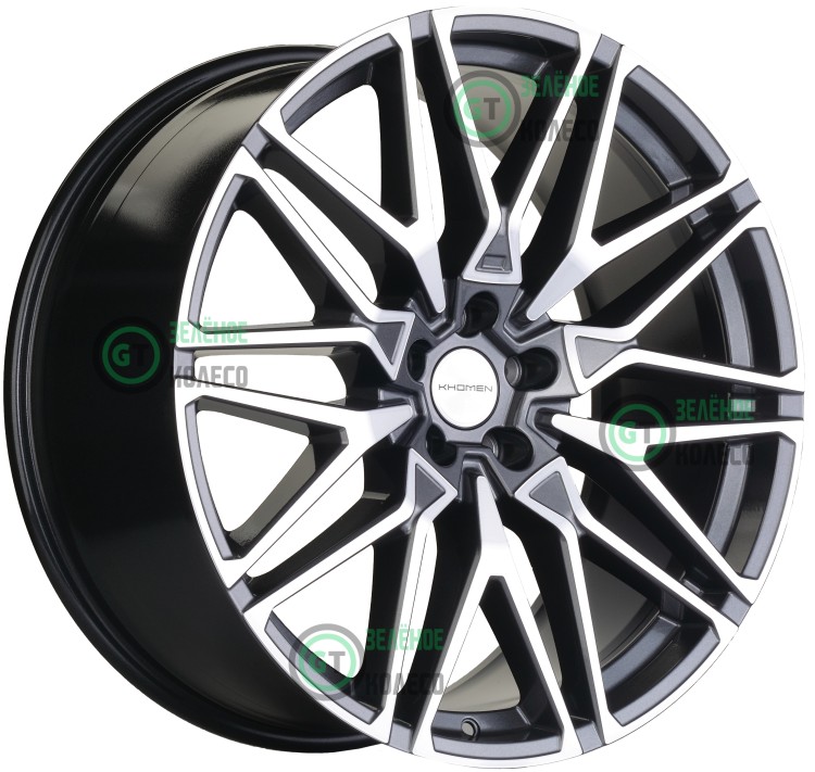 Шина 9.5xR21 5x112 ET31 D66.6 Khomen Wheels KHW2103  GRAY-FP в Омске