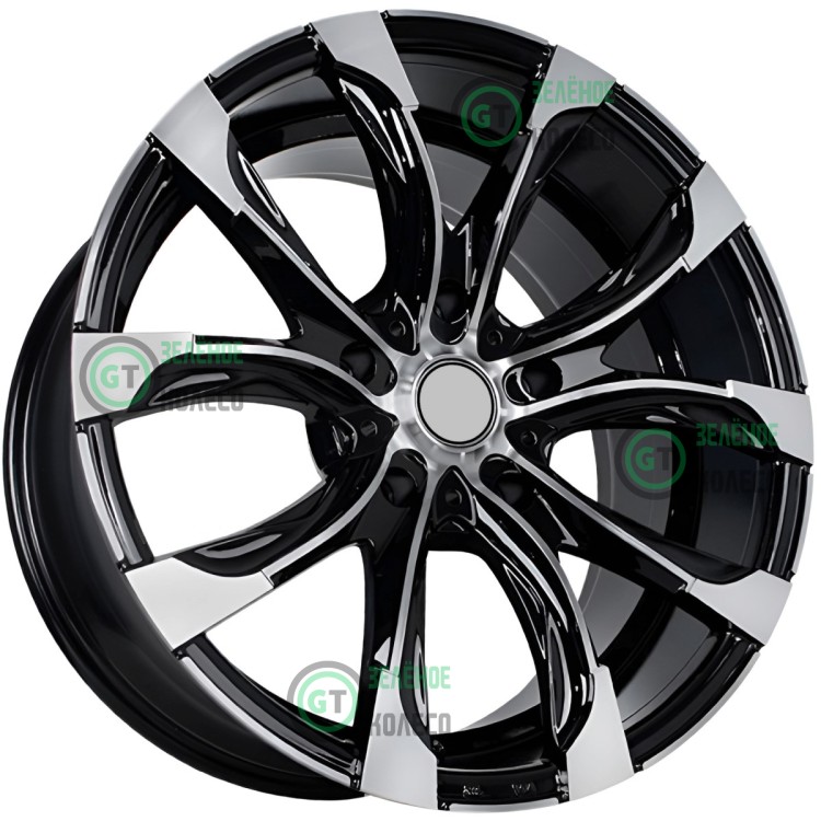 Шина 10xR22 5x150 ET45 D110.1 Sakura Wheels 9534 B-P в Омске