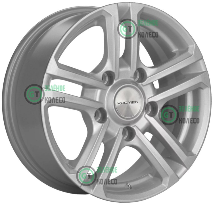 6.5xR16 5x139.7 ET40 D98.5 Khomen Wheels KHW1602 F-SILVER