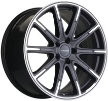 9.5xR19 5x112 ET25 D66.6 Khomen Wheels KHW1903 GRAY-FP