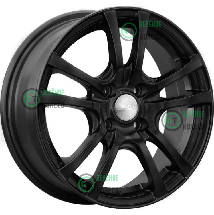 6xR15 5x100 ET38 D57.1 SKAD КЛ300 Дели Черный бархат