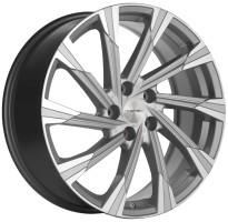 7.5xR19 5x114.3 ET39 D60.1 Khomen Wheels KHW1901 BRILLIANT SILVER-FP