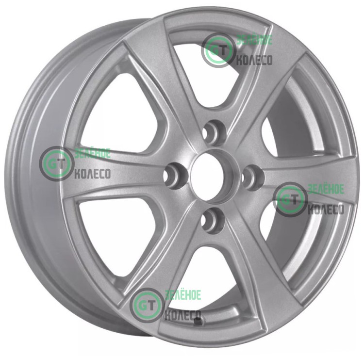 Шина 5.5xR14 4x100 ET45 D56.1 Tech Line 408 Silver в Омске