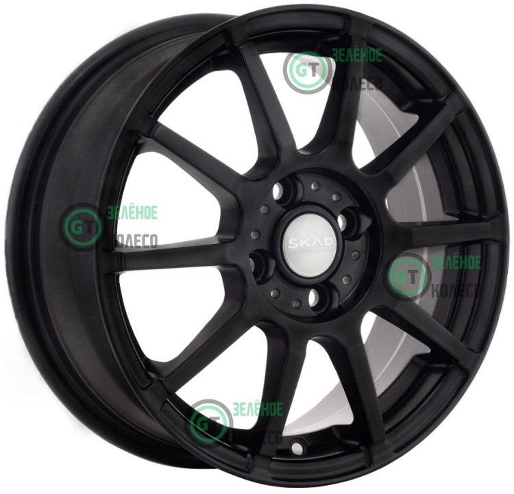 6xR15 5x100 ET38 D57.1 SKAD КЛ285 Акита Черный бархат