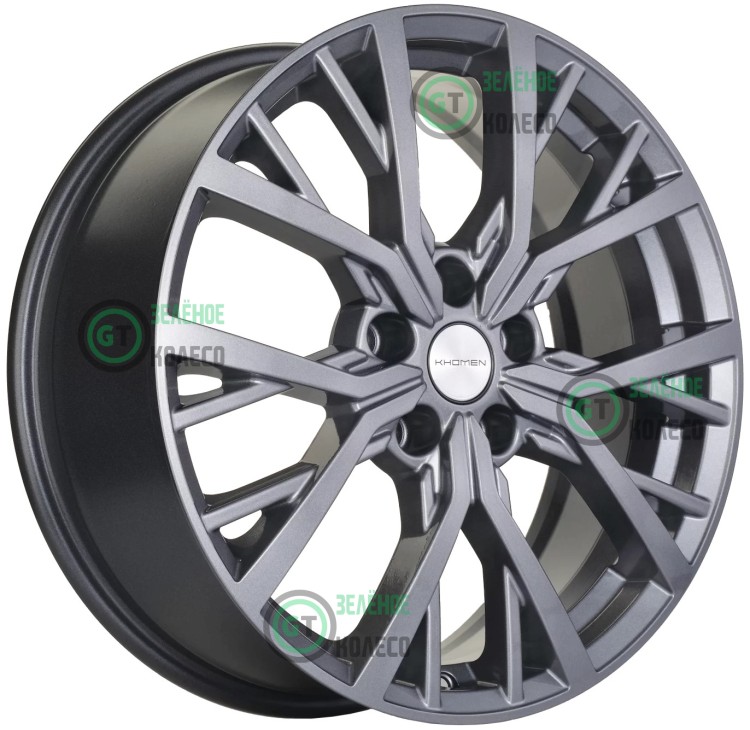 7xR18 5x114.3 ET45 D66.1 Khomen Wheels KHW1806 GRAY
