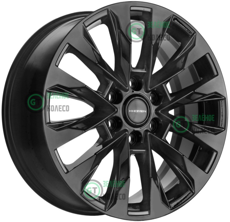 8xR20 6x139.7 ET60 D95.1 Khomen Wheels KHW2010 BLACK