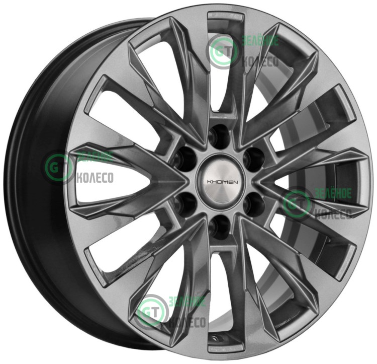 8xR20 6x139.7 ET60 D95.1 Khomen Wheels KHW2010 GRAY