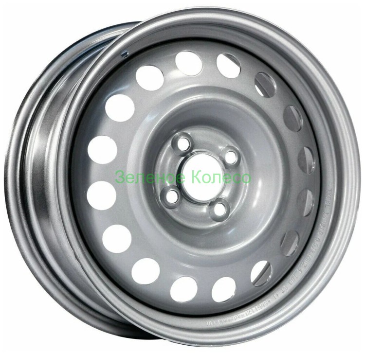 Шина 6xR15 4x100 ET48 D54.1 Евродиск 64H38D ED Сильвер в Омске