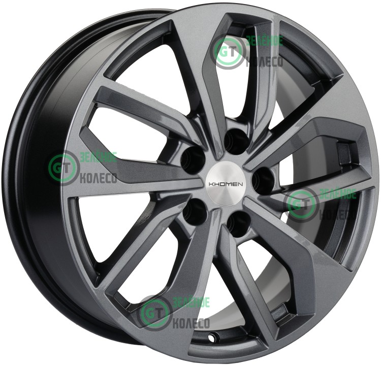7xR17 5x112 ET43 D57.1 Khomen Wheels KHW1703 GRAY-FP