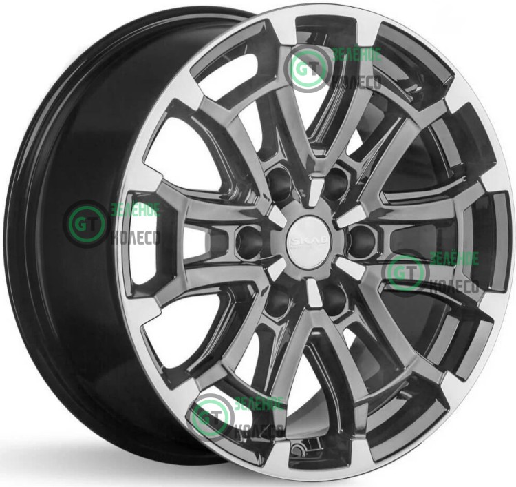 Шина 8xR18 6x139.7 ET36 D100.1 SKAD КЛ374 Авилис Алмаз графит в Омске
