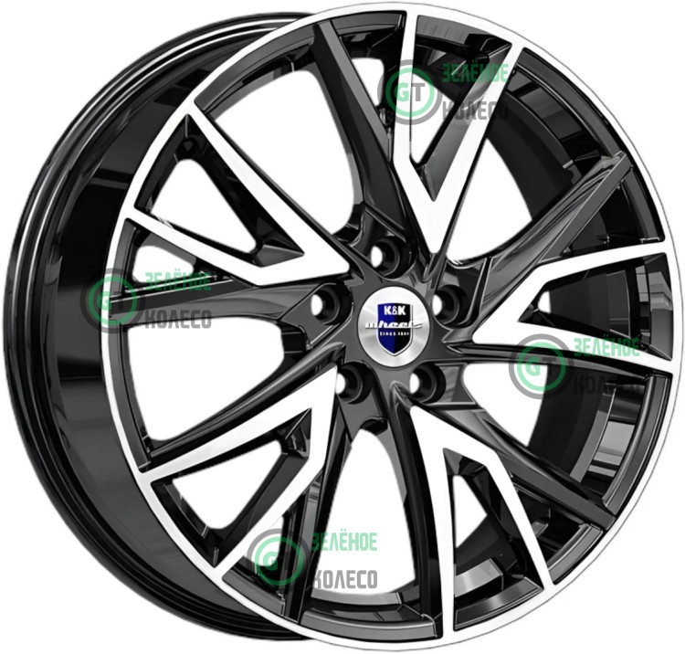 6.5xR18 5x108 ET43 D65.1 K&K КС1054 Кайлас Алмаз черный