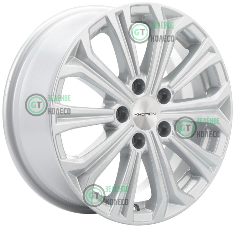 6.5xR16 5x114.3 ET45 D60.1 Khomen Wheels KHW1610 F-SILVER