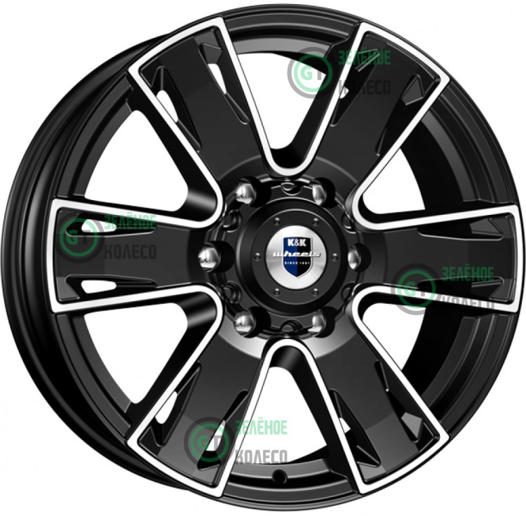 7xR17 6x139.7 ET33 D100.1 K&K КС726 Алмаз черный Севенна
