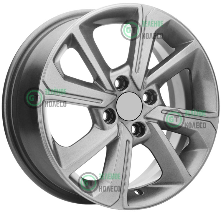 6.5xR16 5x114.3 ET45 D67.1 Khomen Wheels KHW1608 G-SILVER