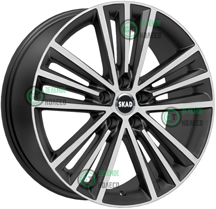 Шина 7.5xR19 5x114.3 ET40 D66.1 SKAD КЛ329 Манчестер Алмаз в Омске