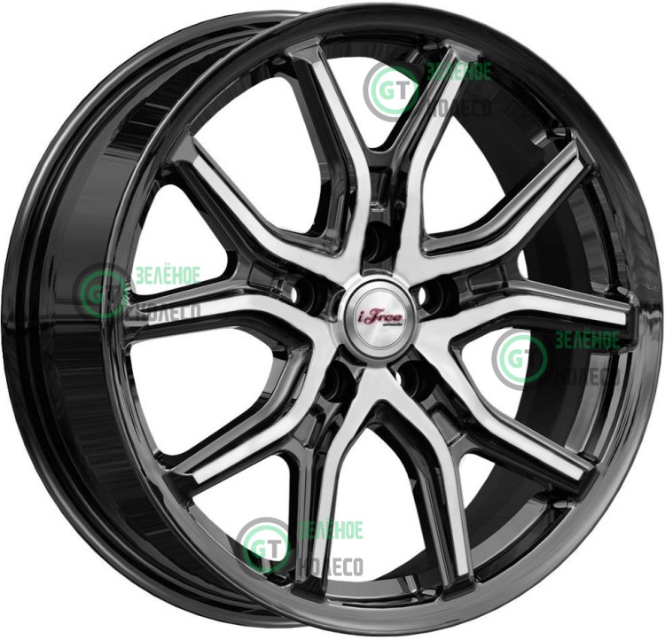 Шина 6.5xR17 5x114.3 ET35 D67.1 iFree КС1080 Страйк Блэк джек в Омске