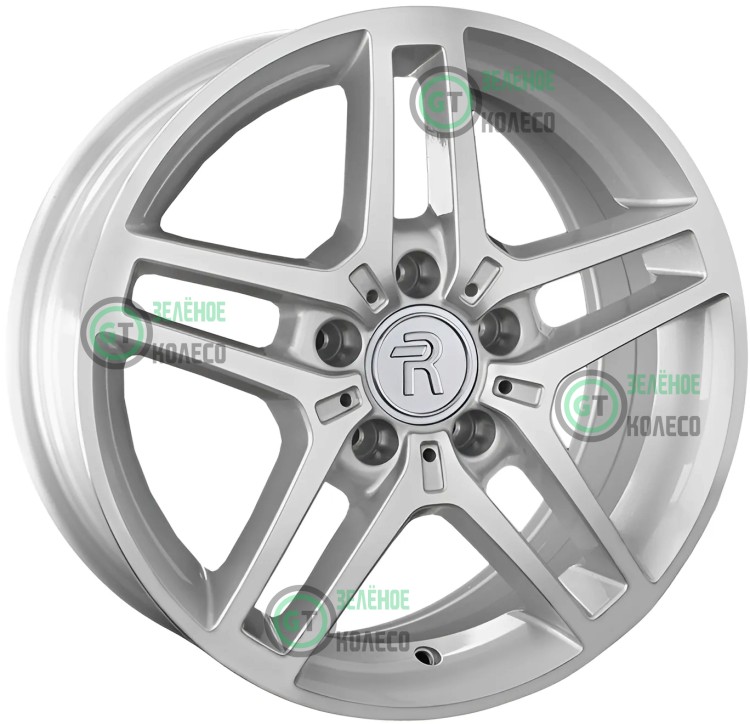 Шина 9xR21 5x112 ET53 D66.6 Replay MR117 Silver в Омске