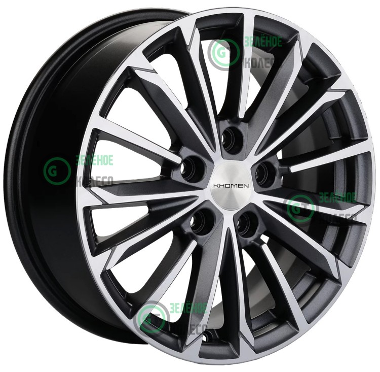 6.5xR16 5x114.3 ET45 D67.1 Khomen Wheels KHW1611 GRAY-FP