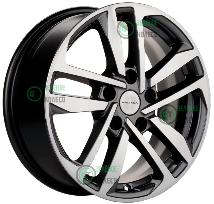 6.5xR16 5x114.3 ET45 D60.1 Khomen Wheels KHW1612 GRAY-FP