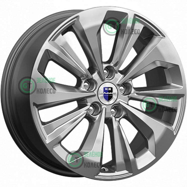 6.5xR16 4x100 ET37 D60.1 K&K КС997 Эрман Дарк платинум