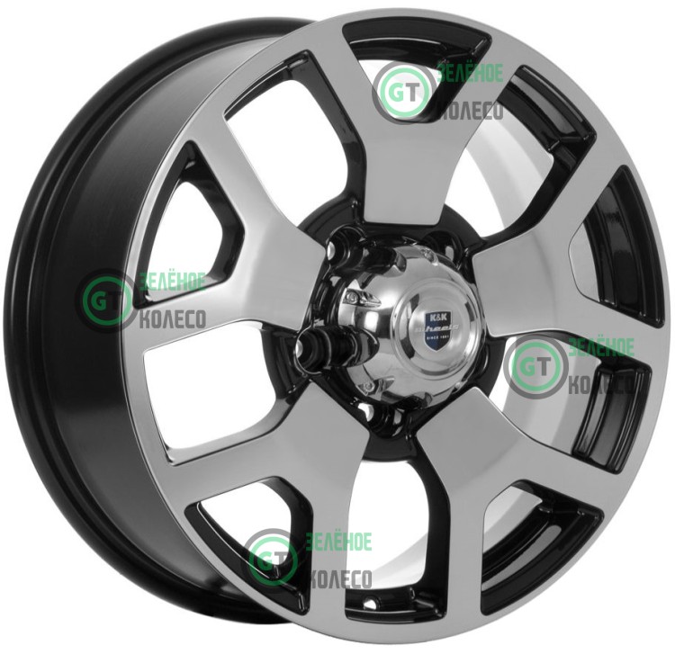 7xR18 5x139.7 ET35 D108.5 K&K КС775 Намиб Алмаз черный 7xR18 5x139.7 ET35 D108.5 K&K КС775 Намиб Алмаз черный