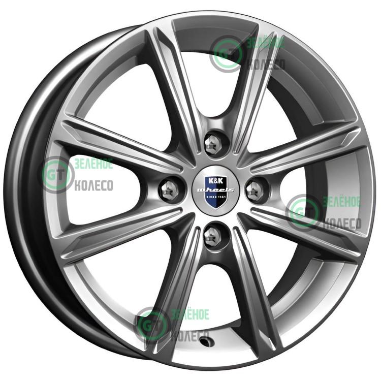 5xR14 4x100 ET45 D67.1 K&K КС698 Дарк платинум Флэш