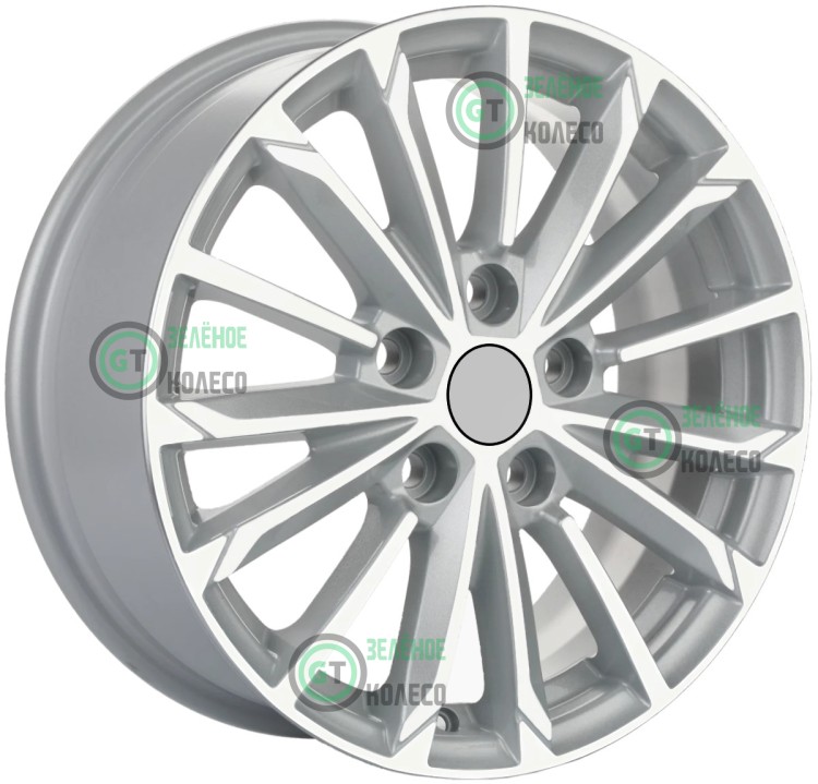 6.5xR16 5x114.3 ET50 D67.1 Khomen Wheels KHW1611 F-SILVER-FP