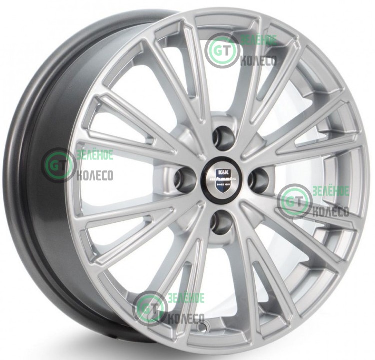 6xR16 4x100 ET49 D54.1 K&K КС879 Меандр Сильвер