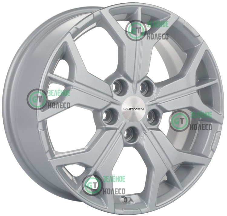 7xR17 5x114.3 ET39 D60.1 Khomen Wheels KHW1715 F-Silver 7xR17 5x114.3 ET39 D60.1 Khomen Wheels KHW1715 F-Silver
