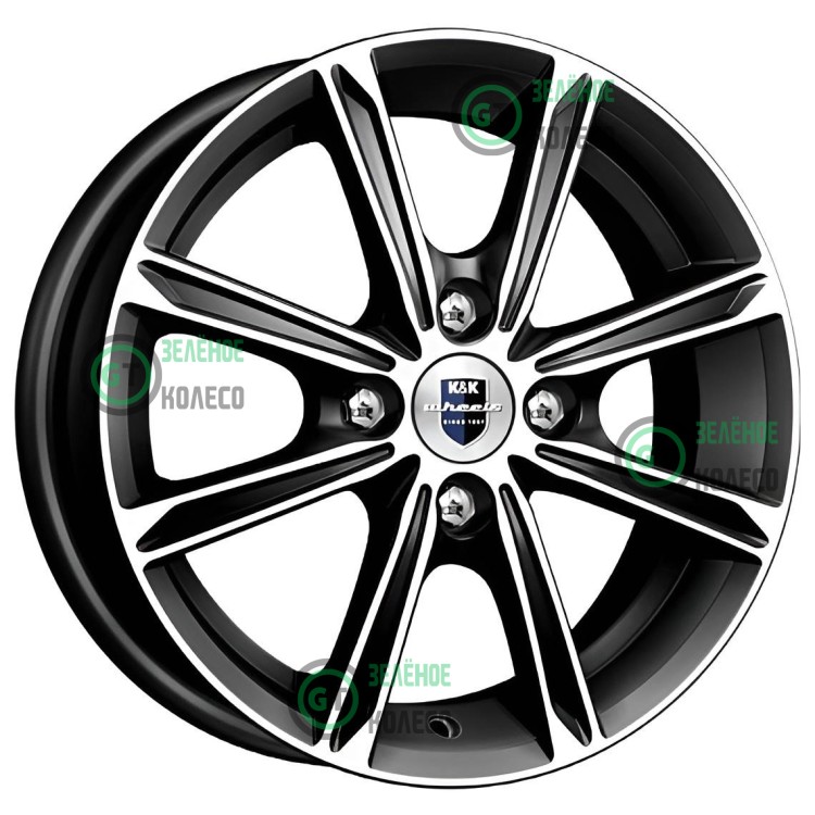 5xR13 4x100 ET45 D67.1 K&K КС698 Алмаз черный Флэш