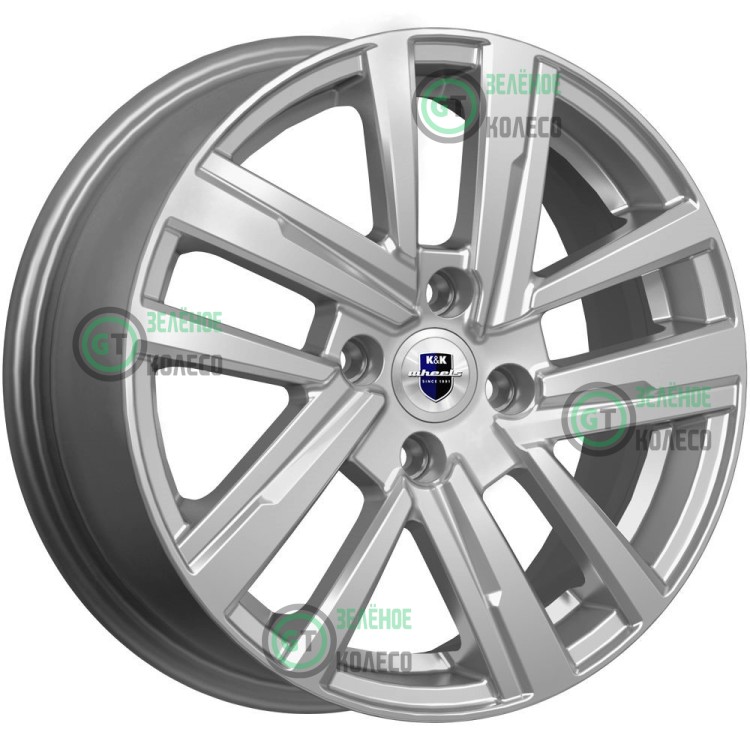 Шина 6xR15 4x98 ET35 D58.5 K&K КС1034 Хант Дарк платинум в Омске